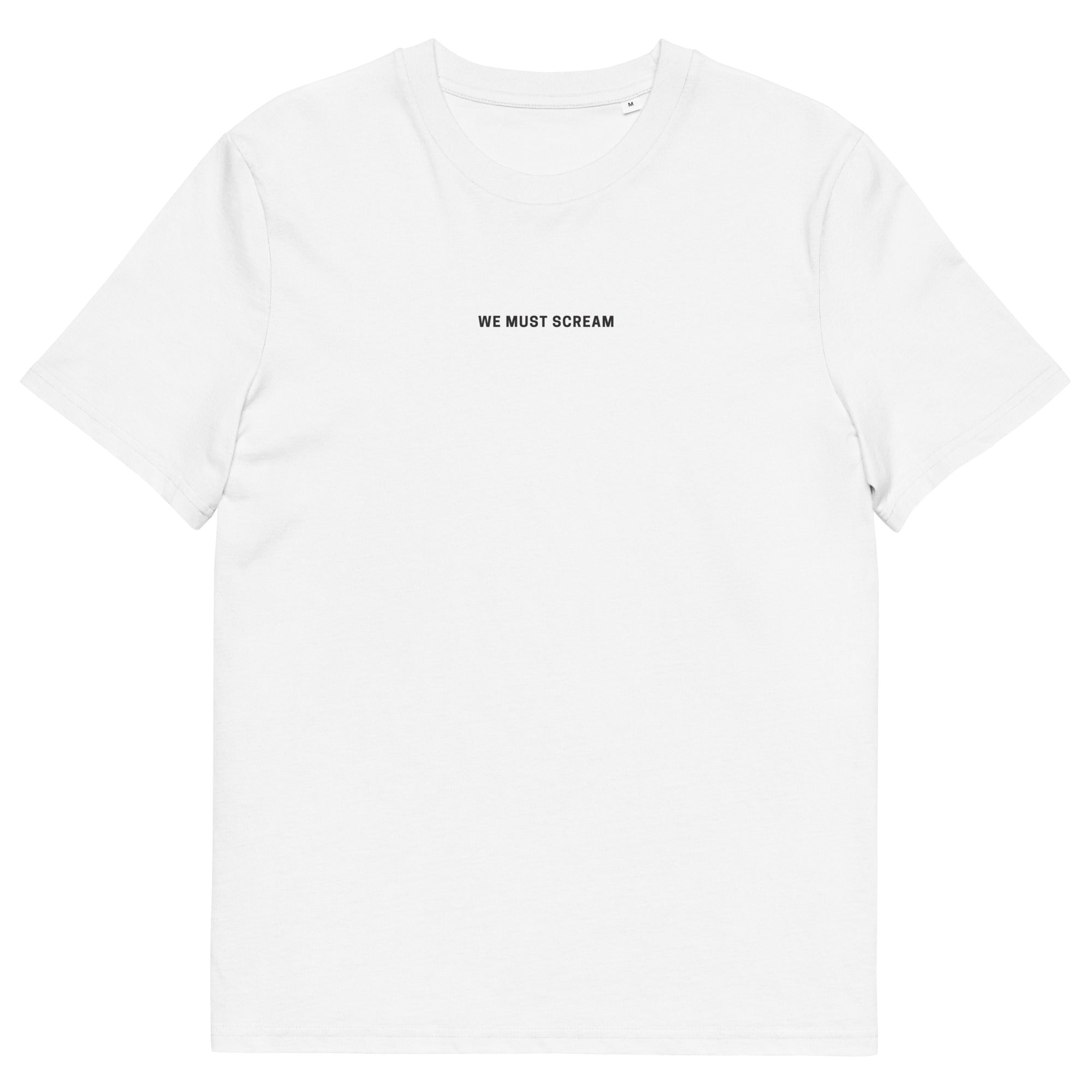 Blue Vow - We Must Scream - organic cotton t-shirt